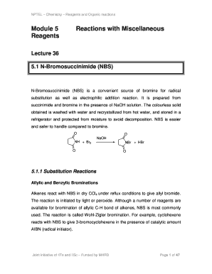 Reagents in Organic Synthesis Nptel PDF  Form