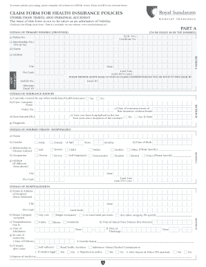 Royal Sundaram Claim Form