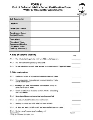 Defect Liability Period Certificate Format