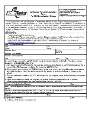 Scr Person Designation Form