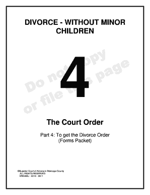 Divorce Without Minor Children Superior Court Maricopa County Superiorcourt Maricopa  Form