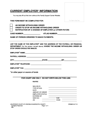 Current Employer Information Superior Court Maricopa County Superiorcourt Maricopa