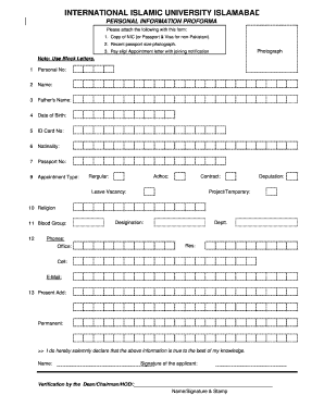 Employee ID Card Form Download