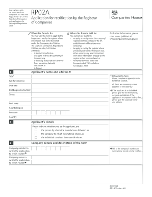 Application Registrar of Form