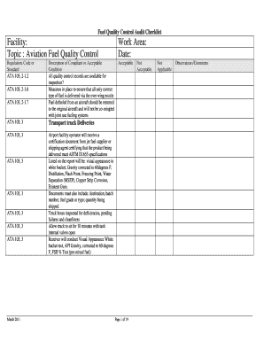 Ata 103 Checklist  Form