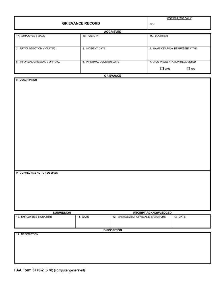 Faa Form 3770 2