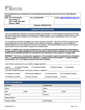 Fay Servicing Loss Mitigation  Form