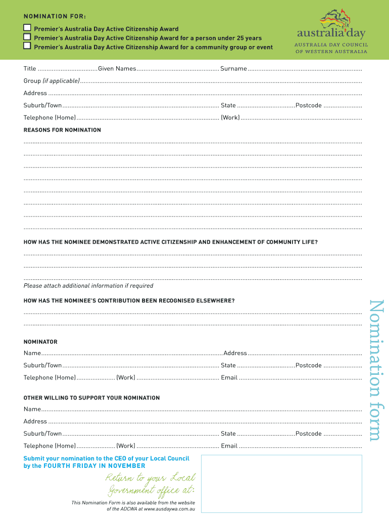 Nomination Form Upload Sdwk Wa Gov