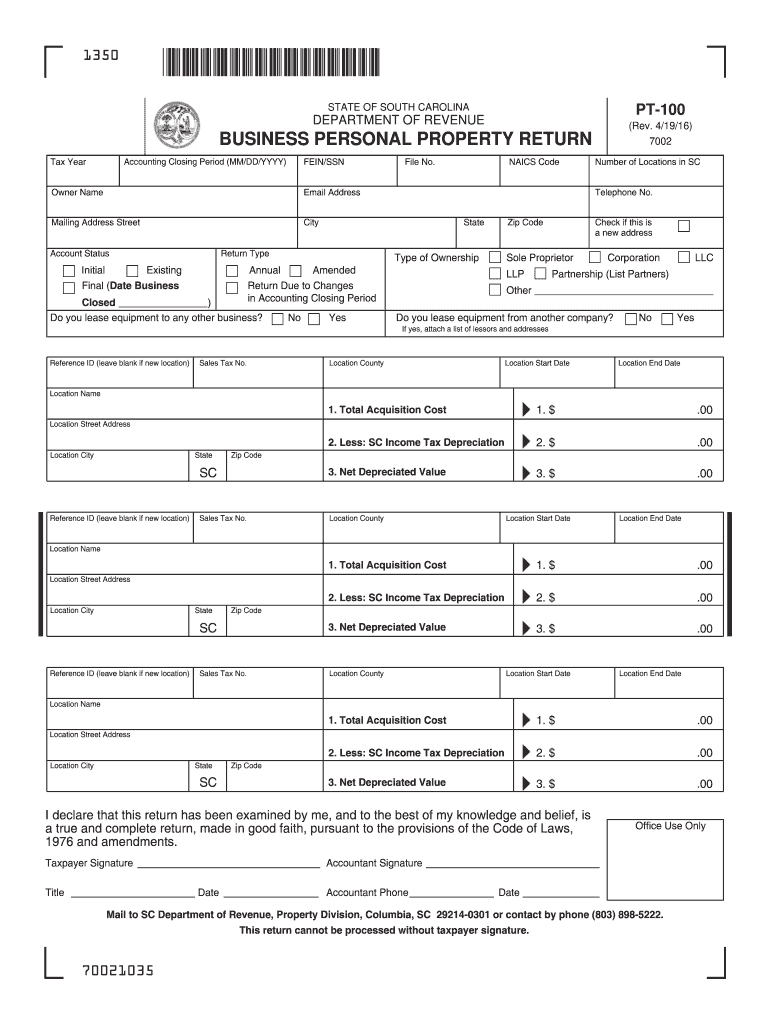  Sc Pt 100 2016-2024