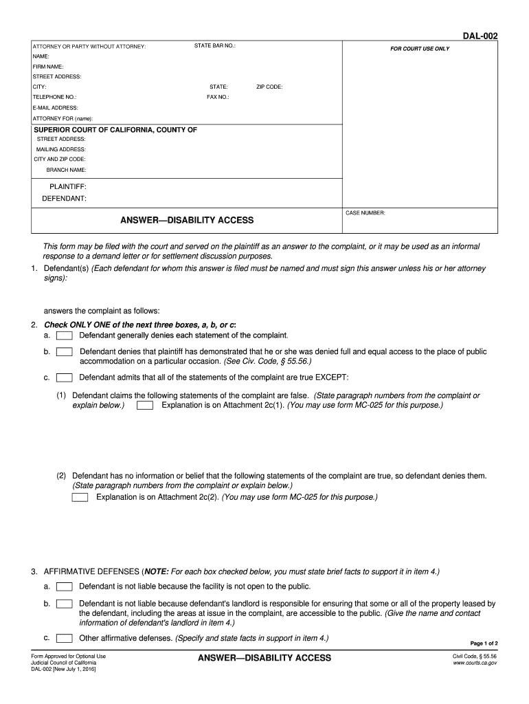 Dal 002  Form