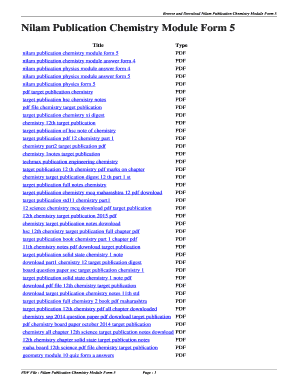 Modul Nilam Kimia Tingkatan 5 Edisi Guru 2022 Form  Fill Out and Sign