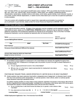  Ny Employment Application 2016