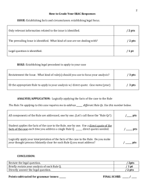 Irac Template Word  Form