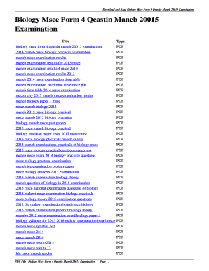 Maneb Results PDF  Form