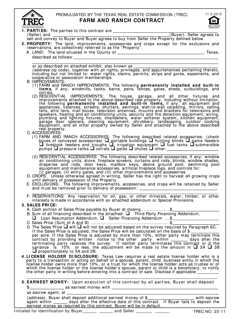  Trec Farm Ranch Contract 2015-2024