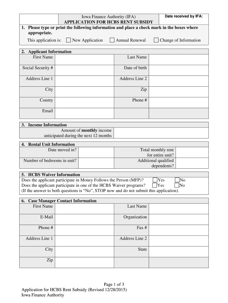  Hcbs Rent Subsidy 2015-2024