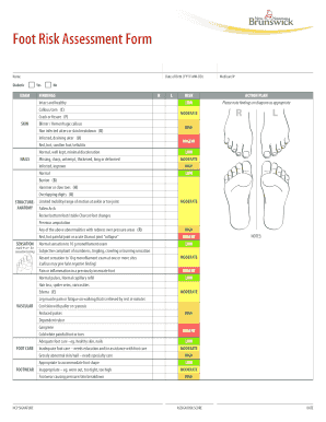  Foot Risk Assessment Form New Brunswick Gnb 2015-2024