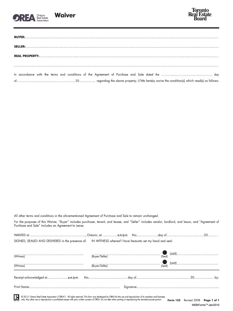 Orea Form 123