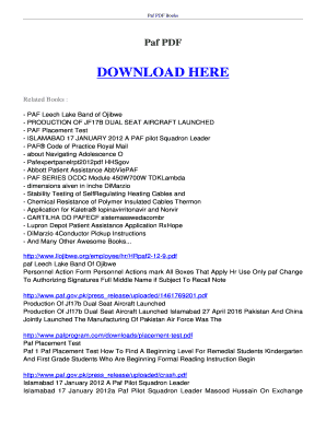 Paf Test Preparation Books PDF Download  Form