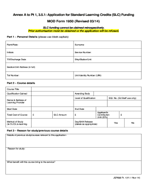  Mod Form 1950 2014