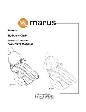 Marus Dental Chair Manual  Form