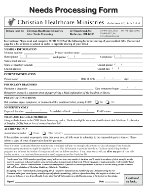 Chministries  Form