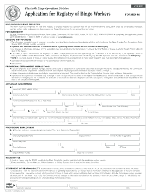 Txbingo Org  Form