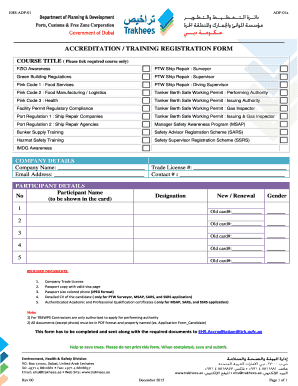  Trakhees Accreditation 2015