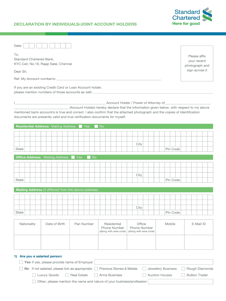 Scb Online  Form