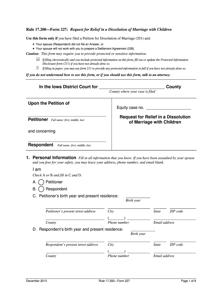 Iowa Form 227