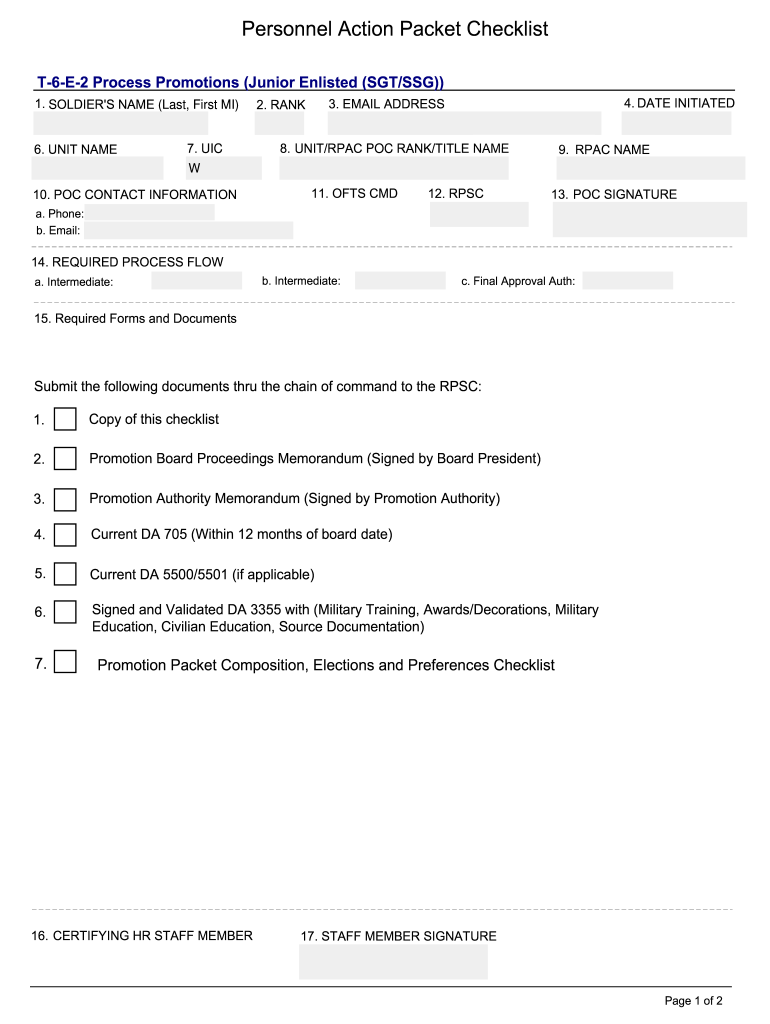 200th MP HHC in Out Processing Checklist PDF U S Army Reserve Usar Army  Form