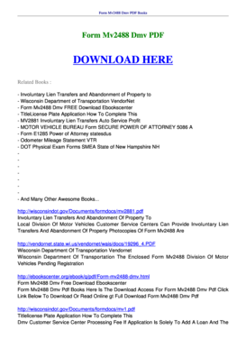 Mv2488 PDF  Form