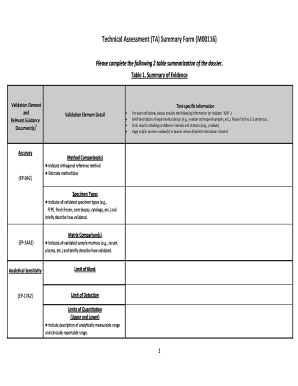 Technical Assessment Form