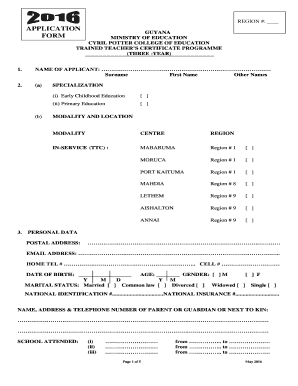 Cpce Application Form