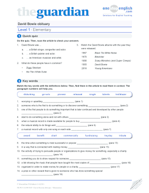The Guardian Weekly Level 1 Elementary PDF  Form