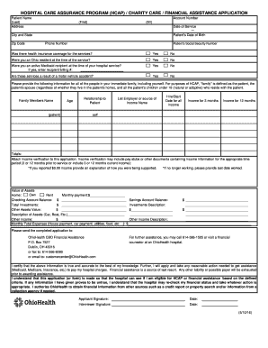  Ohio Health Financial Assistance Online Application 2016
