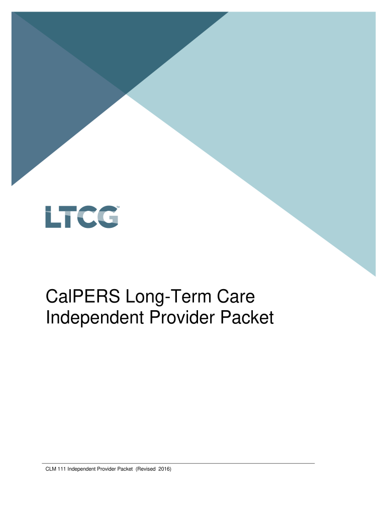  Calpers Long Term Care Forms PDF Filler 2016
