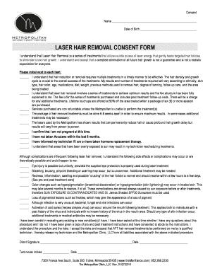 Laser Hair Removal Consent Form PDF