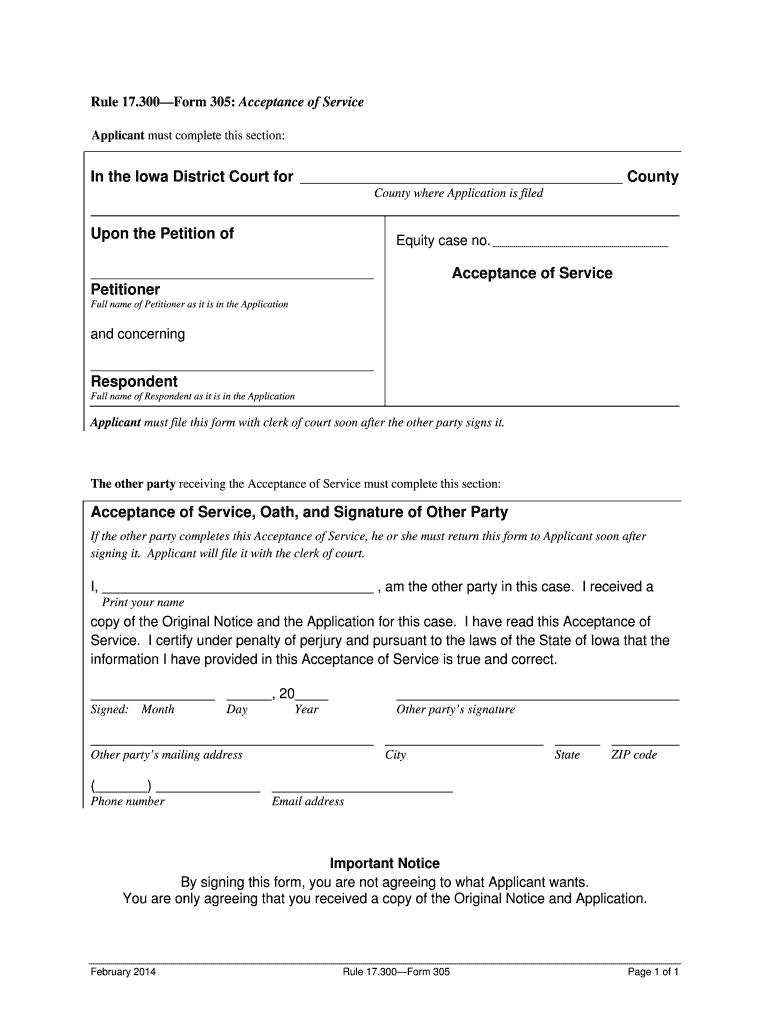 Ia Form 305