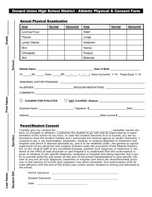 Athletic Clearance Form Hueneme High School Huenemehigh