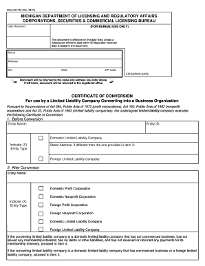  5 Michigan Department of Licensing and 2015