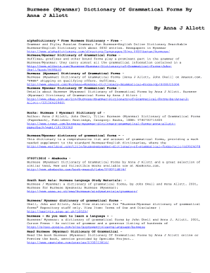 Myanmar to Myanmar Dictionary PDF  Form