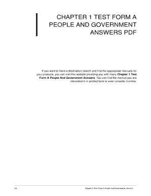 Chapter 1 Test Form a People and Government