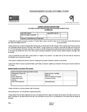 Consent Cum Declaration Form