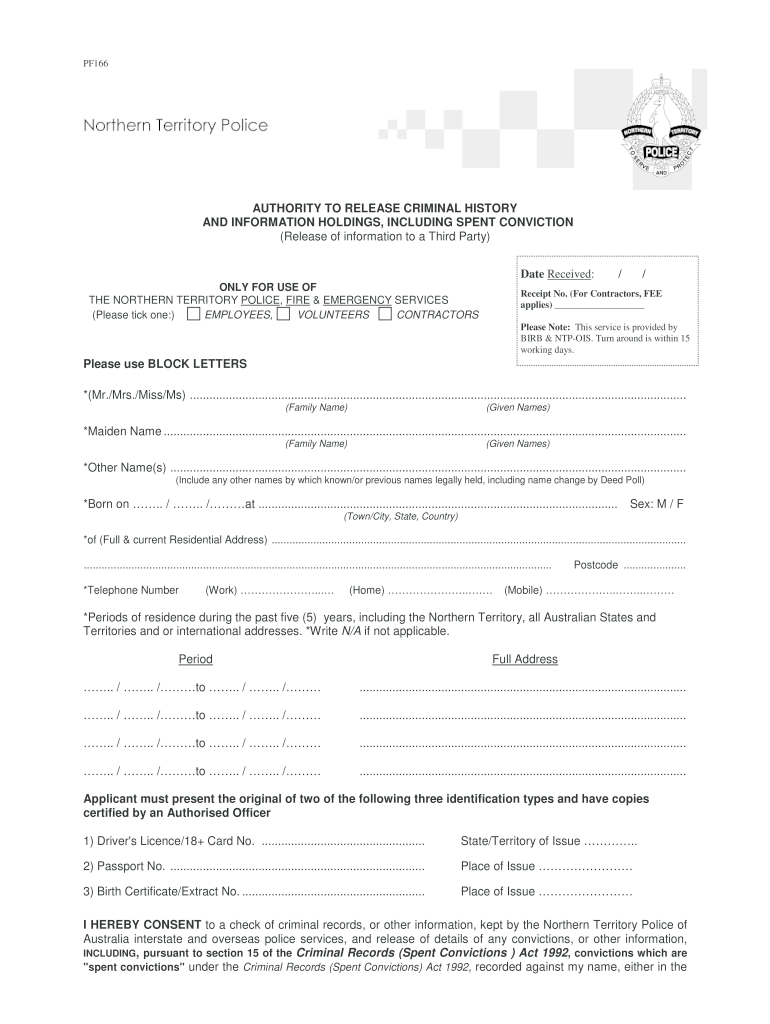 Pf166  Form