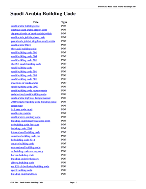 Saudi Building Code PDF Download  Form