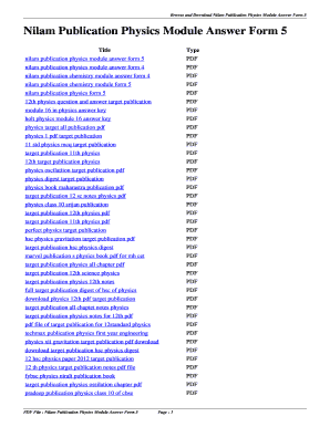 Modul a Fizik Tingkatan 5 Form - Fill Out and Sign Printable PDF