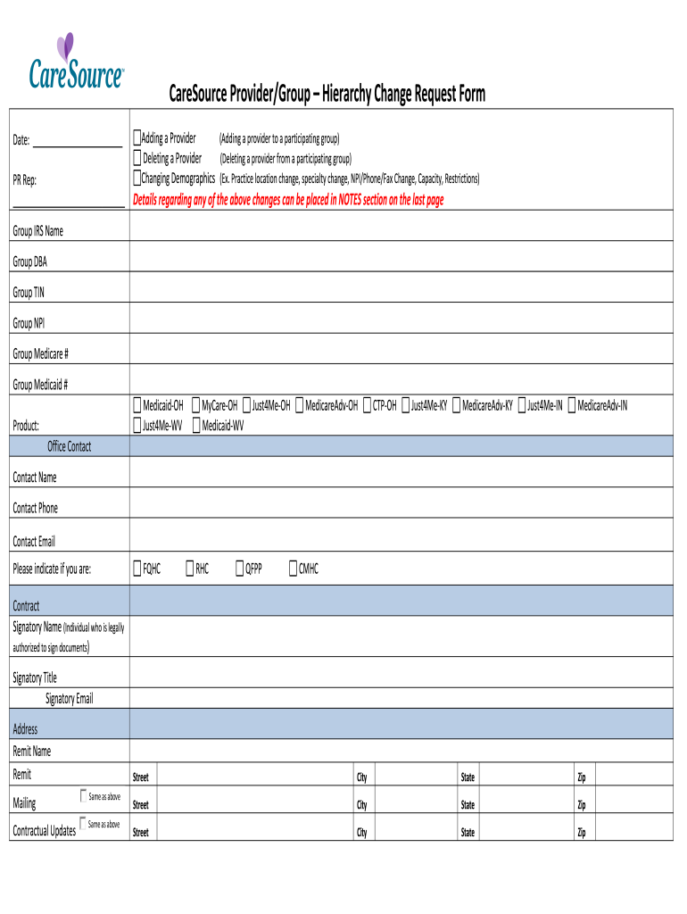 Caresource - Fill Out and Sign Printable PDF Template | signNow