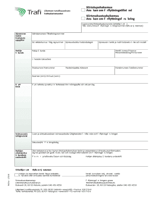 Siirtolupahakemus PDF  Form