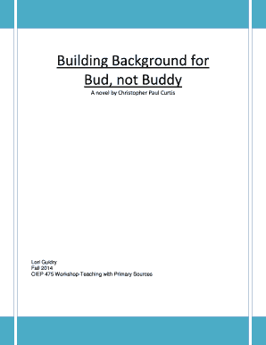 Building Background for Bud, Not Buddy Loyola University Chicago  Form